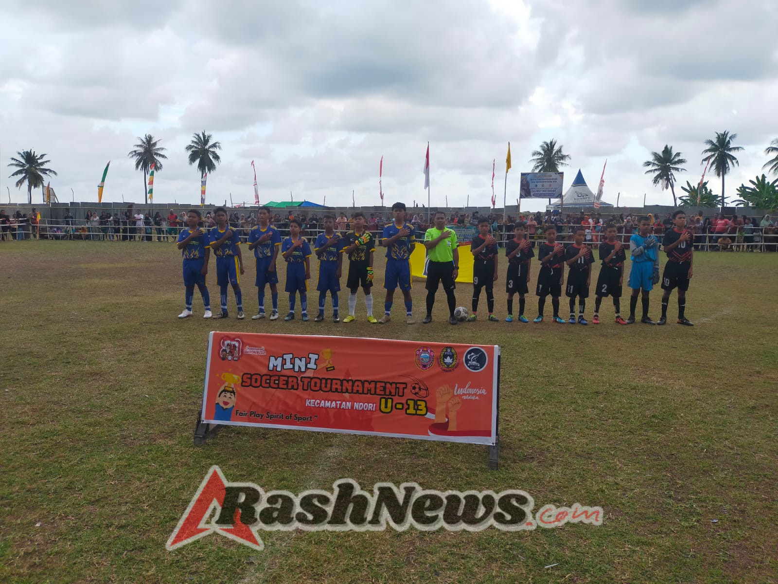 Turnamen Mini Soccer U-13 di Ndori, Babinsa Hadir Jaga Sinergi dan Pembinaan Generasi Muda