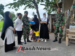‎Perangi Stunting, Kodim 1615/Lotim Beri Dukungan Nutrisi pada Anak Asuh di 11 Koramil