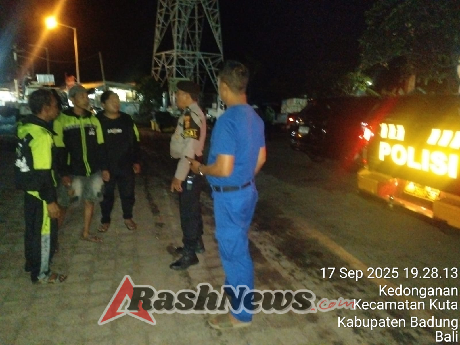 Polsek Kuta Gelar Patroli Cooling System dan Hunting Antisipasi Gangguan Kamtibmas