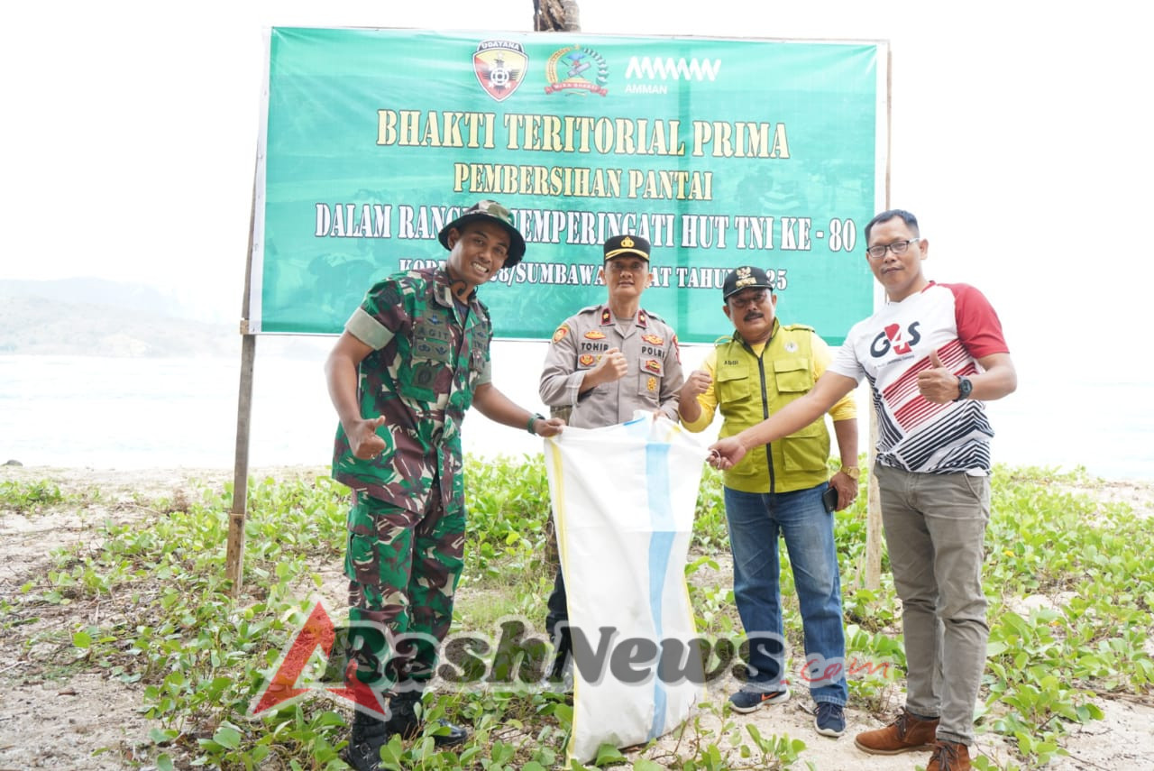 HUT TNI ke-80, Dandim 1628/Sumbawa Barat Tegaskan TNI Hadir untuk Rakyat dan Alam
