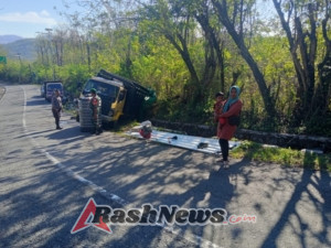 Babinsa Desa Belo Laksanakan Pemantauan Kecelakaan Mobil di Poros Pola Mata – Maluk