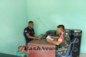 Perkuat Pengamanan Wilayah, Babinsa Gelar Komsos dan Pendataan di Ranggatalo