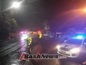 Sat Lantas Polres Karangasem Laksanakan Patroli Blue Light Patrol