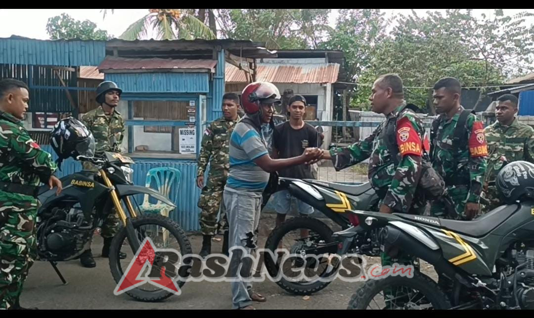 Patroli TNI dan Komcad SPPI di Alok: Upaya Memperingati HUT TNI ke-80 dan Meningkatkan Keamanan Wilayah