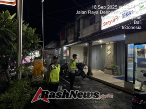 Antisipasi Kejahatan, Polsek Selemadeg Barat Gencar Laksanakan Patroli Malam