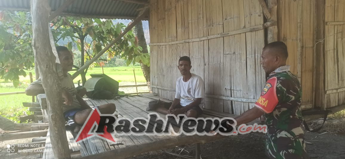 Monitoring Wilayah, Babinsa Aktif Dampingi Warga Dusun Mulawatu Baru