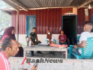 Babinsa Serda Aleksius Turun ke Lapangan, Bangun Keakraban dengan Warga Kebirangga