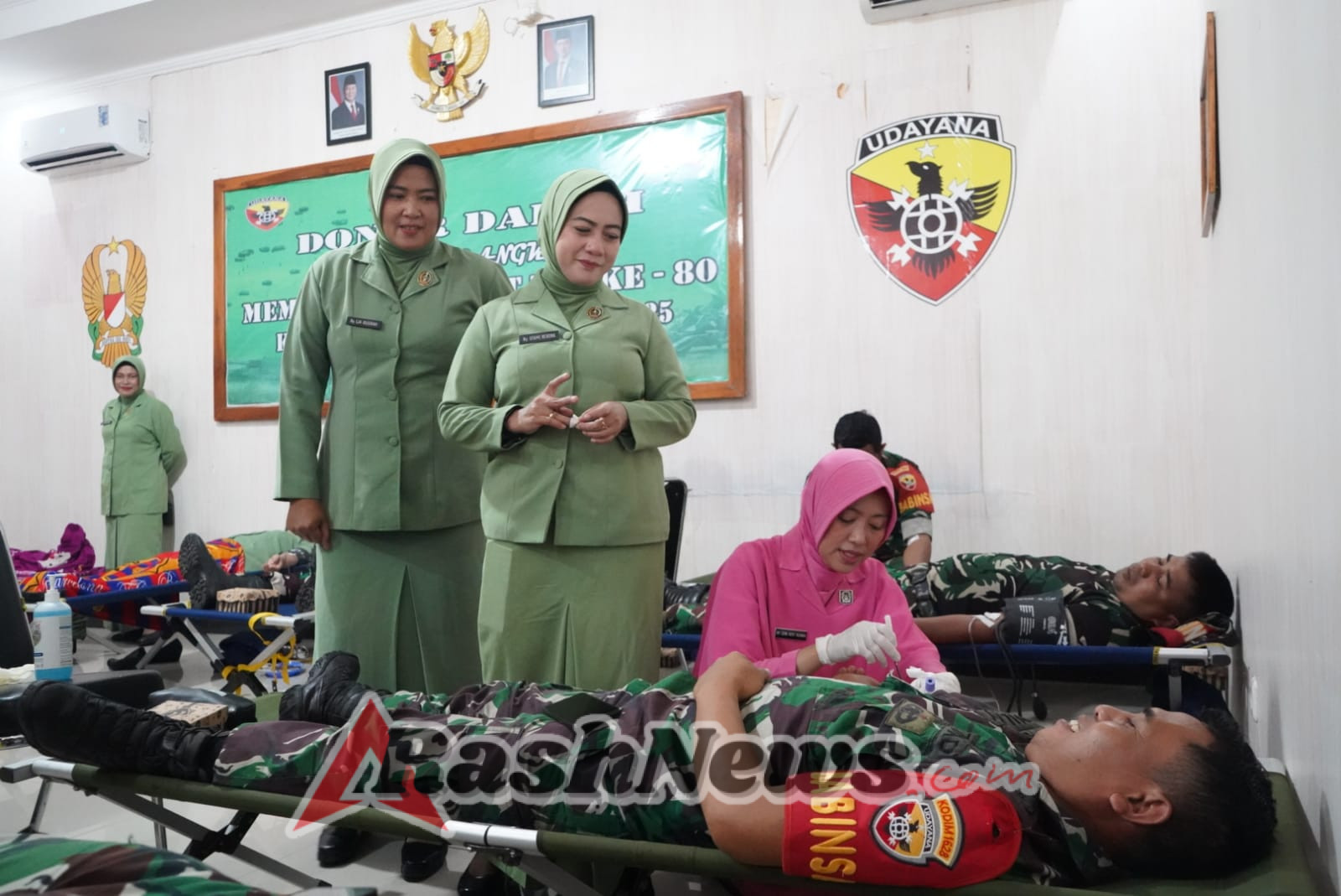 Sambut HUT TNI ke-80, Ketua Persit KCK Sumbawa Barat Ajak Anggota Donor Darah