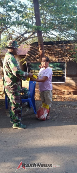 TNI Hadir untuk Rakyat, Kodim 1624/Flotim Gelar Operasi Pasar Murah