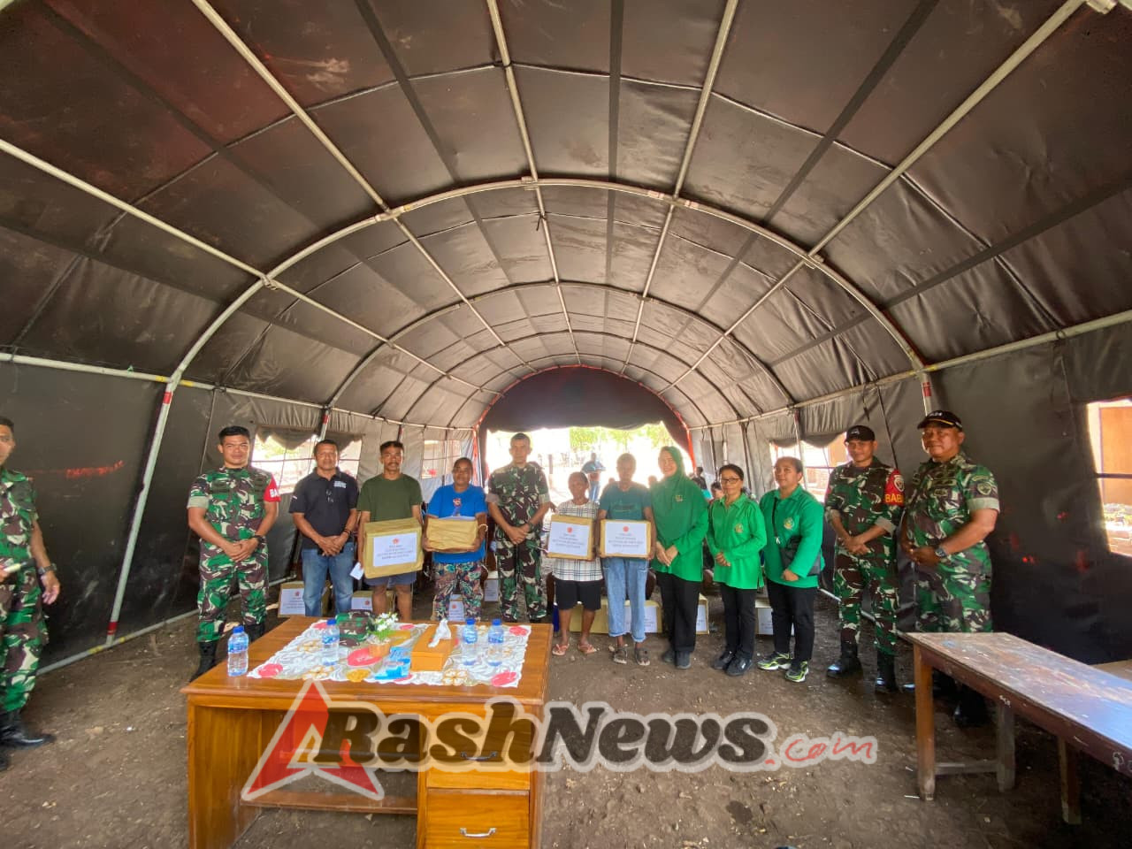 Kodim 1624/Flotim Ringankan Beban Anak Penyintas Erupsi Lewotobi dengan Tali Asih