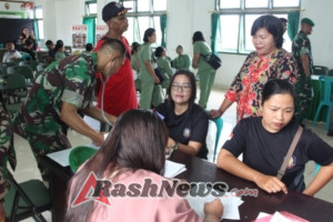 Bakti Teritorial Prima, Donor Darah Kodim 1616/Gianyar Semarakkan HUT ke-80 TNI