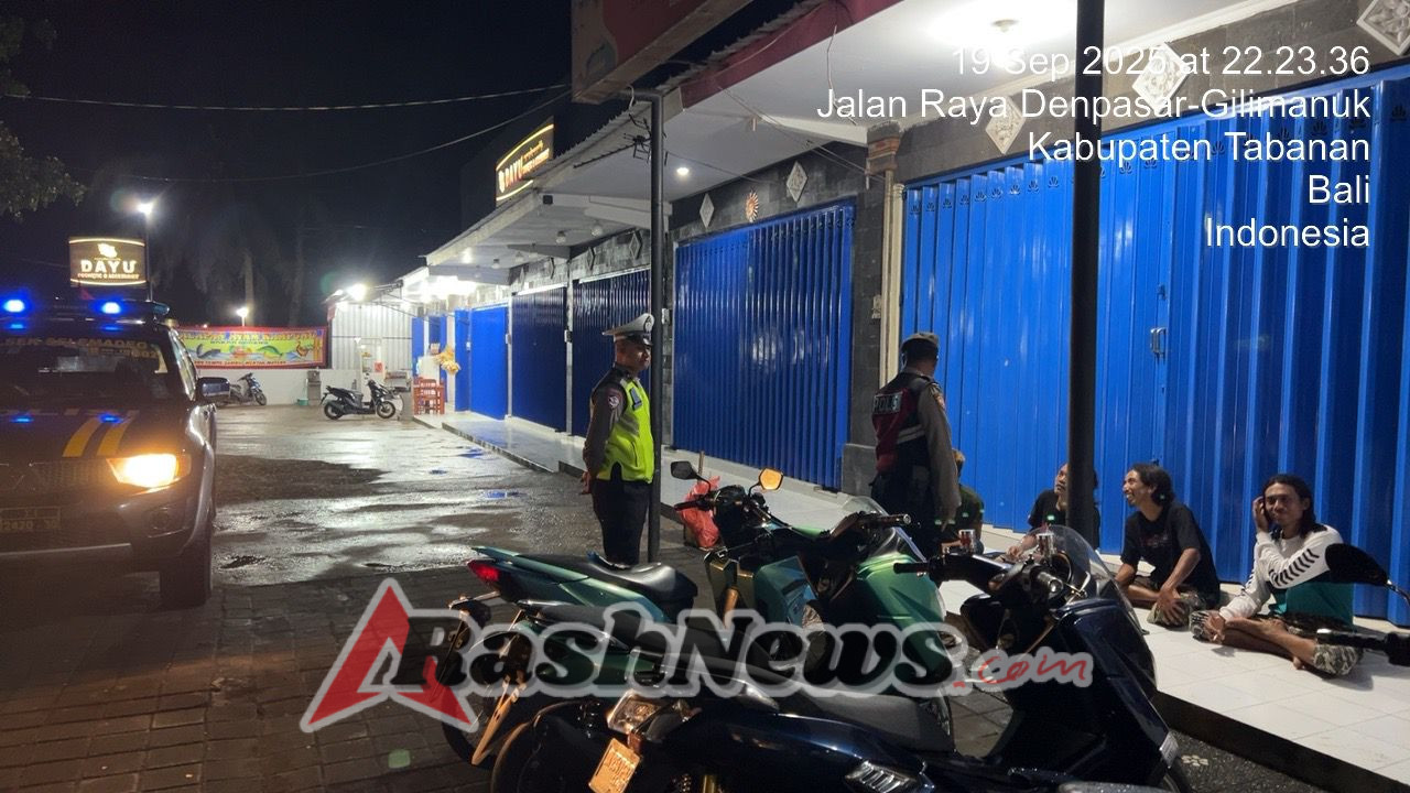Polsek Selemadeg intensifikan Patroli Blue Light, Wujudkan Kamtibmas yang kondusif