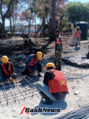 Personel Kodim Rote Ndao Jaga Kelancaran Proyek Strategis Nasional K-SIGN