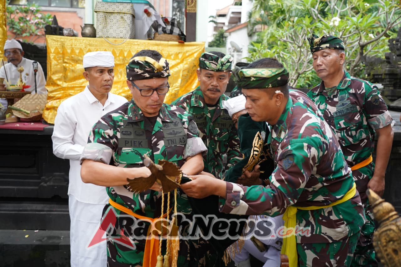 Pangdam IX/Udayana Pimpin Prosesi Sakral Pasupati Pataka di Makodam Denpasar