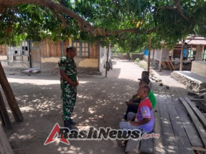 Ciptakan Rasa Aman, Babinsa Maurole Terjun Langsung ke Wilayah Binaan