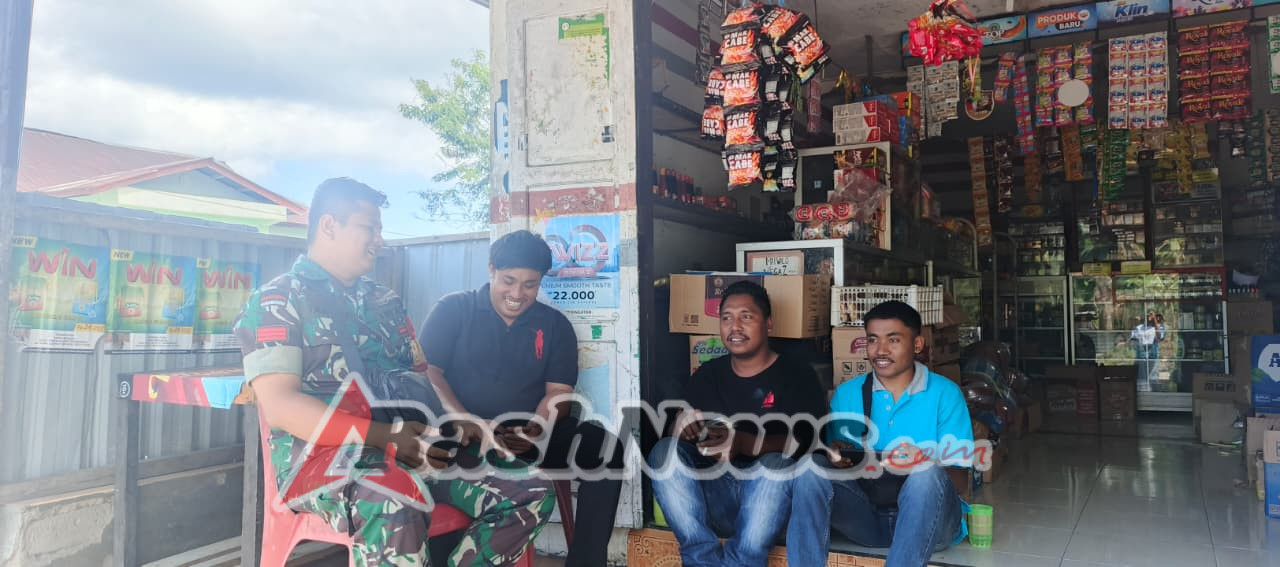 Perkuat Kamtibmas, Babinsa Ende Gelar Komsos Bersama Warga Kelurahan Onekore