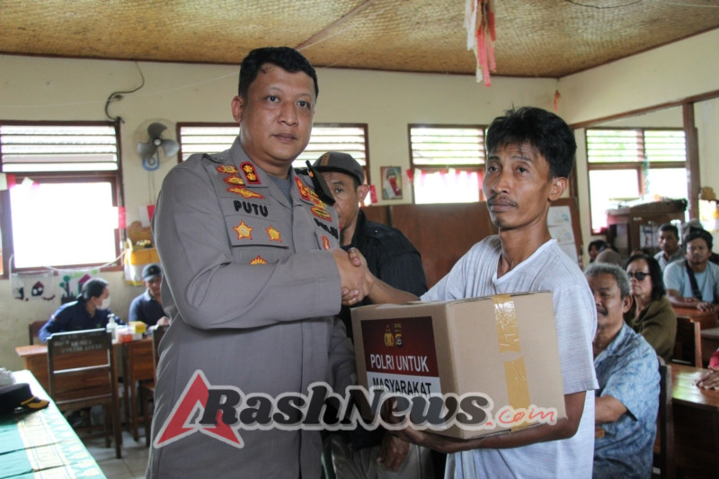 Kapolres Tabanan Gelar Minggu Kasih Bersama Relawan Bali dan Warga PPBS-Dati Terdampak Banjir