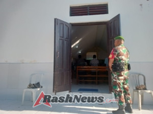 Koramil 1627-03/Batutua Wujudkan Kamtibmas dalam Kegiatan Keagamaan Jemaat Talitakumi Nggauk