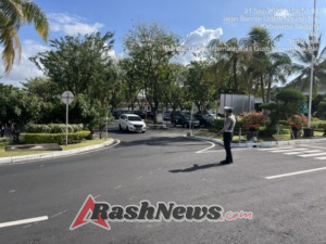 Sat Lantas Polres Bandara Ngurah Rai Atur Lalu Lintas di Keberangkatan Domestik
