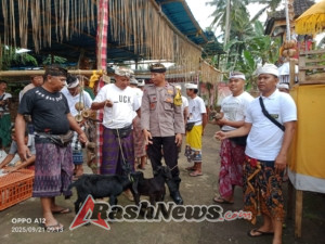 Bhabinkamtibmas sambang dan monitoring kegiatan keagamaan