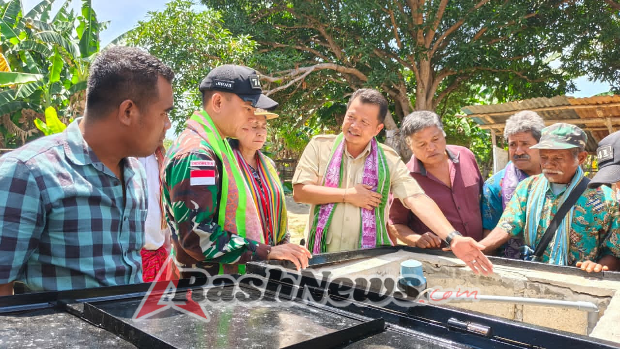 Pos Motamasin Satgas Yonif 741/GN Wujudkan Impian Air Bersih Melalui Pembuatan Sumur Bor dan Rehab MCK Akhirnya Diresmikan