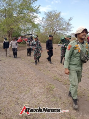 Kodim 1614/Dompu Bersama Polri Cegah Tipihut di Jalur Tambora