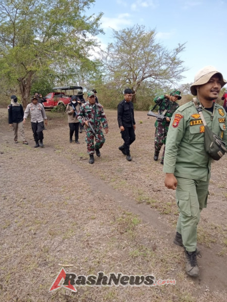 Kodim 1614/Dompu Bersama Polri Cegah Tipihut di Jalur Tambora