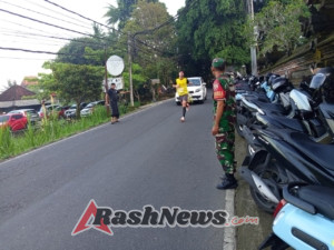 Sinergi TNI-Polri dan Pecalang Wujudkan Pengamanan Kegiatan Fun Run di Ubud