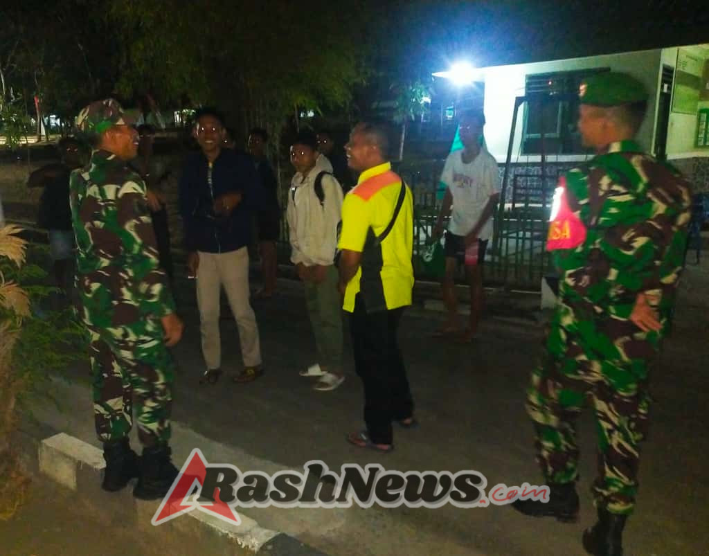 ‎Koramil 1615-03/Sambelia Perkuat Keamanan Lewat Patroli Bersama Warga