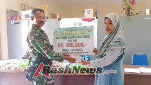 Sinergi Babinsa Lamunga dalam Penyaluran BLT-DD Triwulan III Tahun 2025