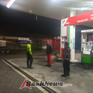 Patroli Pantau Objek Vital SPBU Wilayah Rendang Cegah Gangguan Kamtibmas