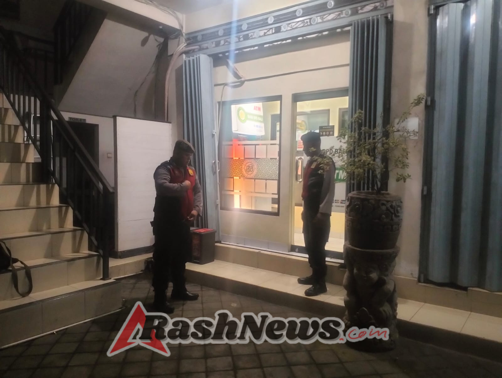 Atensi Objek Vital, Samapta Polsek Abiansemal Sambangi ATM BPD Bali