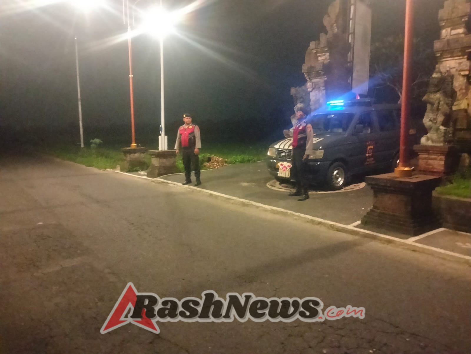 Cegah Gangguan Kamtibmas, Personel Polsek Abiansemal Laksanakan Patroli Subuh Di Jalur Sunyi