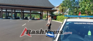 Atensi Jalur Bandara, Sat Lantas Pastikan Arus Kendaraan Aman Terkendali