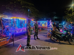 Bersama BKD Babinsa Patroli Wilayah Himbau Warga Aktifkan Siskamling