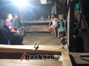 Patroli Malam Babinsa Sekongkang Disambut Positif oleh Masyarakat