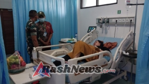 Wujud Kepedulian Pimpinan, Dandim Klungkung Jenguk Istri Prajurit Dan Anggota Yang Lagi Sakit