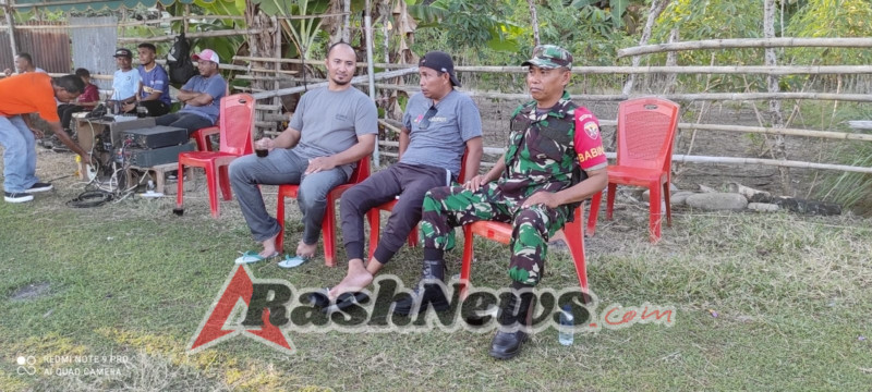 Babinsa Koramil 1602-02/Wolowaru Amankan Turnamen Mini Soccer U-13 di Ndori