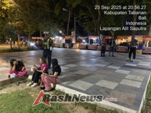Polres Tabanan Gelar Blue Light Patrol, Sasar Tempat Keramaian untuk Jaga Kondusifitas