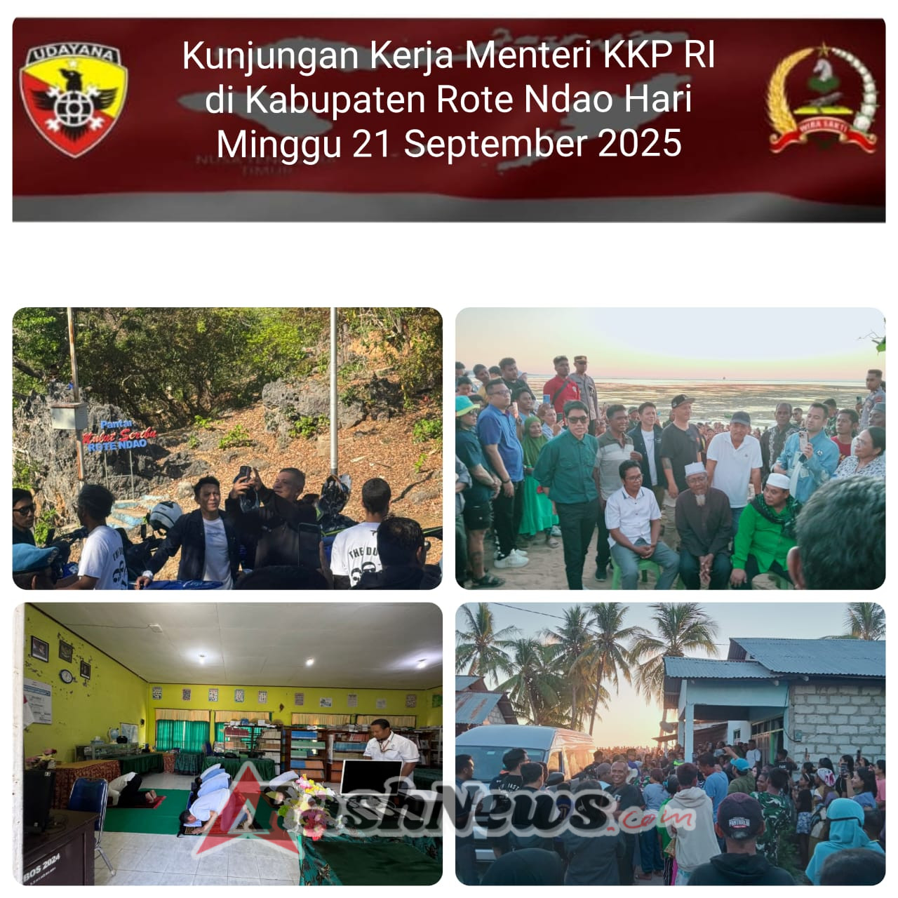 Dandim Rote Ndao Hadirkan Dukungan Penuh pada Kunjungan Menteri KKP dan Promosi Wisata Bahari