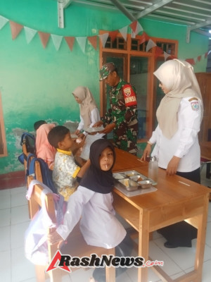 Sinergi Babinsa dan Sekolah, SDN Bree Gelar Program Makan Bergizi