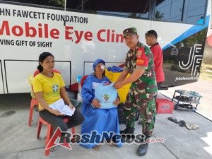 Babinsa Desa Ban hadiri kegiatan Bakti Kesehatan dan Bakti Sosial Dalam Rangka HUT TNI Ke 80 Th.2025.