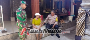 Dorkesmas, Babinsa Paksebali Dampingi Puskesmas Dawan 2 Beri Yankes Kepada Kaum Lansia