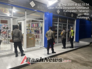 Polsek Selemadeg gelar Patroli Biru, Cegah Kriminalitas & Pastikan Keamanan Malam Hari