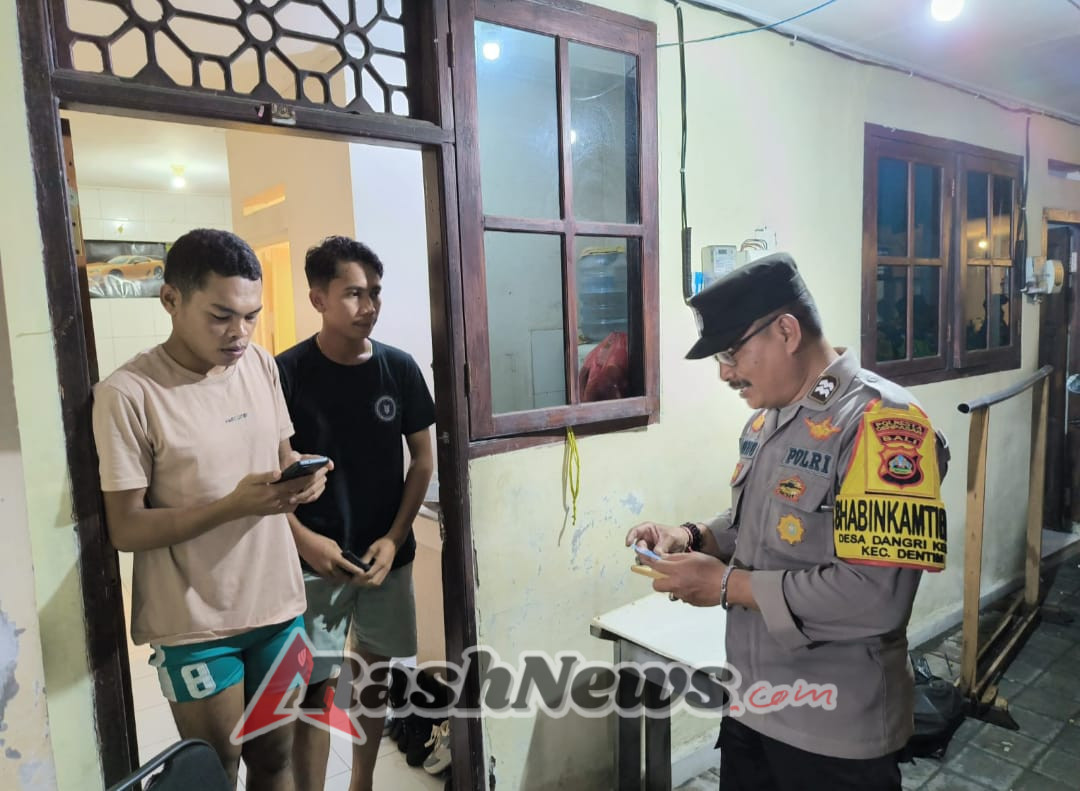 Bhabinkamtibmas dan Babinsa Kawal Penertiban Administrasi Penduduk Pendatang Non-Permanen di Wilayah Dangri Kelod