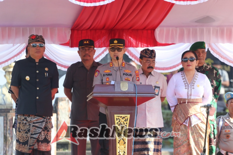 Kapolres Karangasem Pimpin Apel Kamtibmas Antisipasi Konflik Sosial 2025