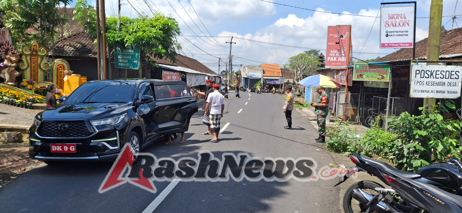 Polsek Marga Menurunkan Personil Pengamanan Kegiatan Manusa Yadnya Pernikahan