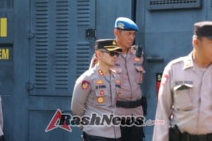 Kapolres Karangasem Pantau Langsung Latihan Dalmas Pascapelaksanaan Apel Kamtibmas