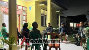 Kodim 1613/Sumba Barat dan Kelurahan Komerda Gelar Patroli Siskamling Rutin