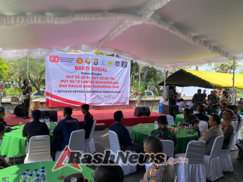Kapolres Bangli Hadiri Bakti Sosial untuk Anak Yatim dan Disabilitas dalam Rangka Peringatan HUT RI, HUT TNI, HUT LANTAS BHAYANGKARA dan Maulid Nabi Muhammad SAW